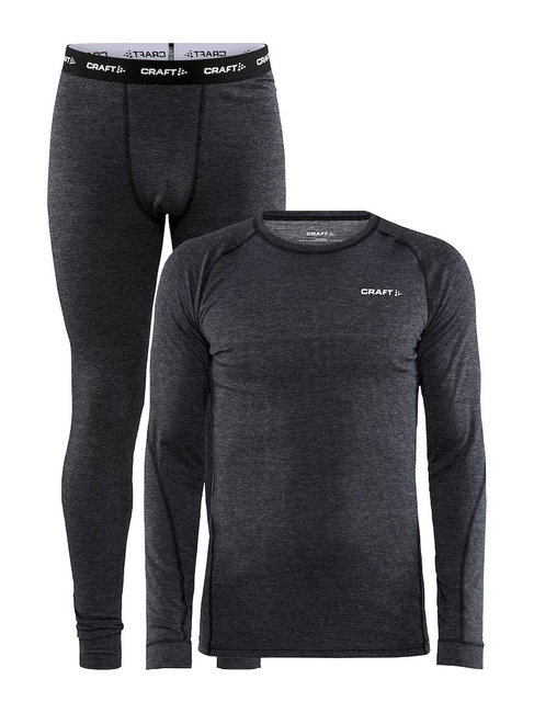 Set corp Craft CORE Wool Merino bărbaţi - negru