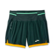 Pantaloni scurți alergare Brooks High Point 5" 2-in-1 Short 2.0 bărbați - verde