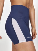 Craft PRO Hypervent Short Tights W – Colanți scurți de alergare aerisiți - albastru închis cu alb