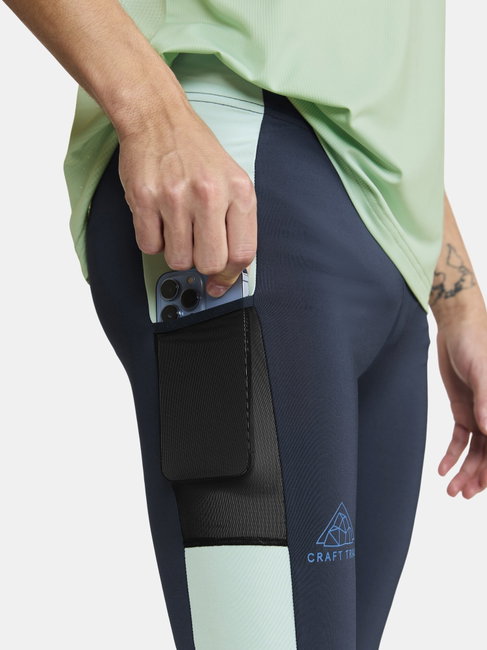 Craft PRO Trail Tights – Colanți de alergare trail - albastru