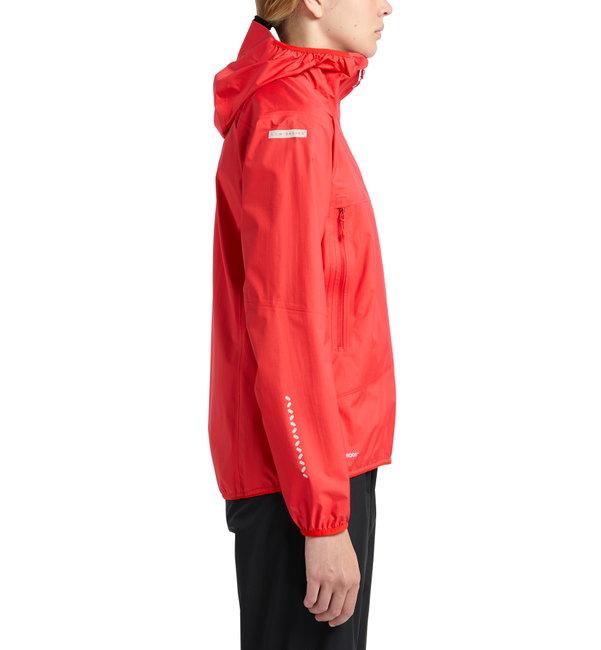 Haglöfs L.I.M Proof Jacket W – Geacă impermeabilă ultraușoară - Roșu Poppy Red
