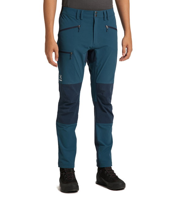 Haglofs - Pantaloni drumetie barbati Mid Slim Pant - albastru Dark Ocean/Tarn Blue