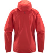 Haglöfs L.I.M Proof Jacket W – Geacă impermeabilă ultraușoară - Roșu Poppy Red