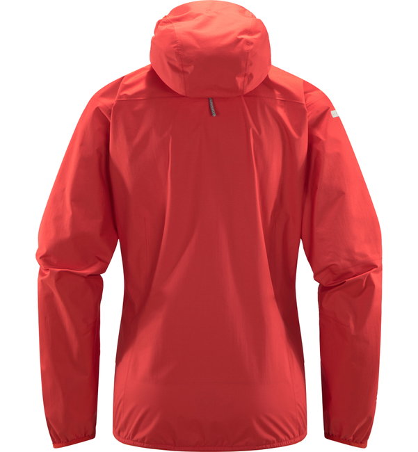 Haglöfs L.I.M Proof Jacket W – Geacă impermeabilă ultraușoară - Roșu Poppy Red