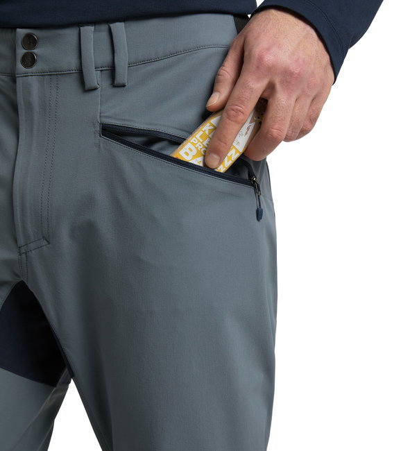 Haglofs - Pantaloni drumetie barbati Mid Slim Pant - albastru/albastru închis Steel Blue/Tarn Blue