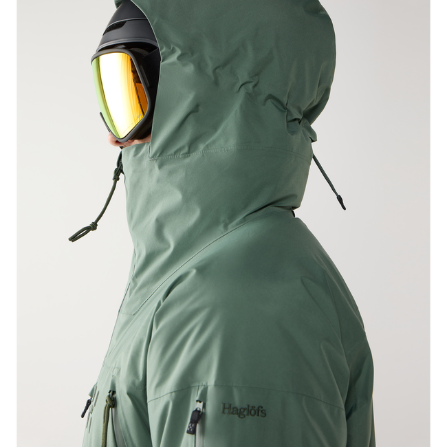 Haglöfs Latnja GTX Insulated Jacket – Geacă de schi izolată GORE-TEX - Verde Chlorophyll Green