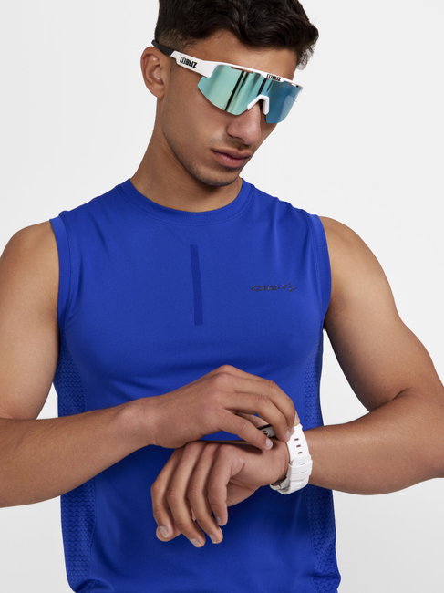 Craft ADV Cool Intensity SL Tee – Maiou strat de bază răcoros - albastru (331000)