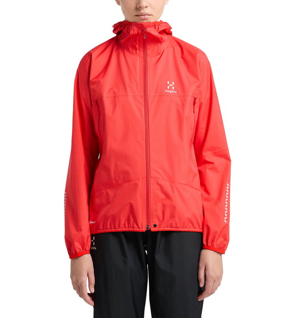 Haglöfs L.I.M Proof Jacket W – Geacă impermeabilă ultraușoară - Roșu Poppy Red