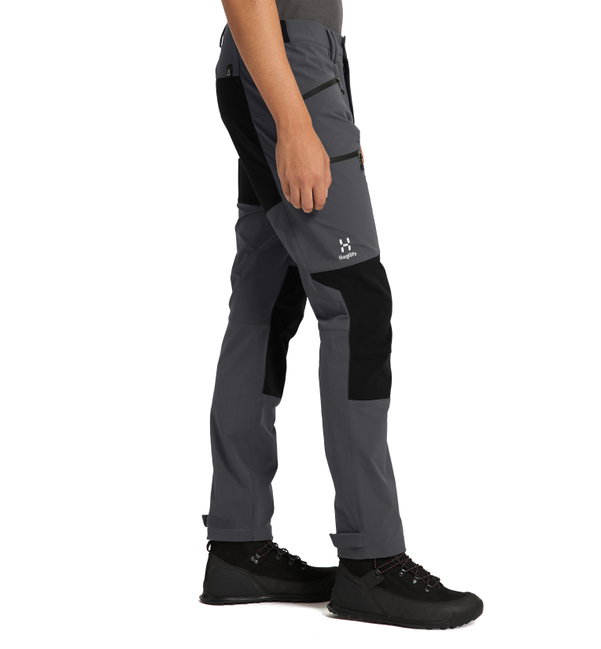 Haglofs - Pantaloni drumetie barbati Mid Slim Pant - gri/negru Magnetite/True Black