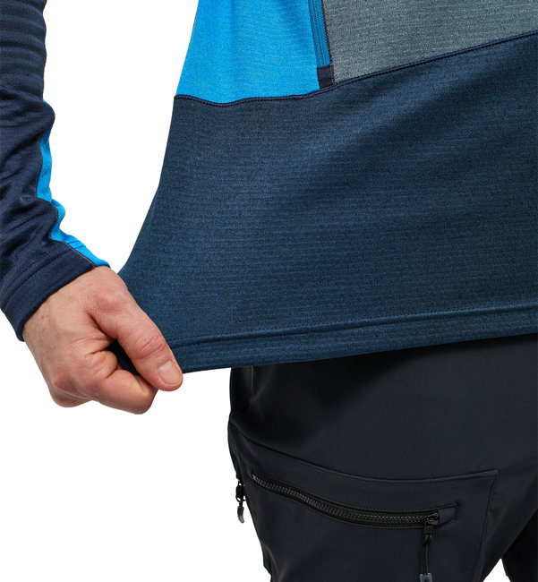 Haglöfs ROC Flash Mid Hood – Hanorac tehnic de cățărare - Albastru Tarn Blue/Steel Blue