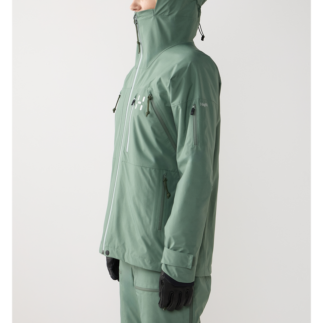 Haglöfs Latnja GTX Insulated Jacket W – Geacă de schi izolată GORE-TEX - verde Chlorophyll Green
