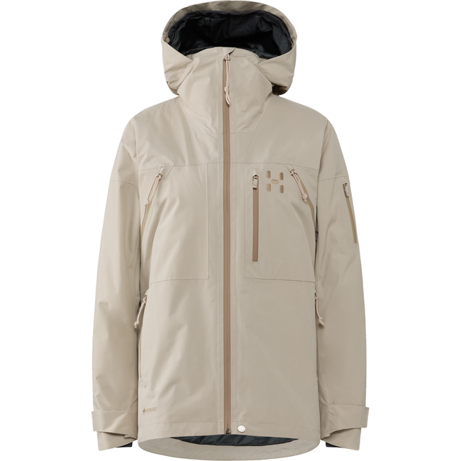 Haglöfs Latnja GTX Insulated Jacket W – Geacă de schi izolată GORE-TEX - bej Chalk Beige