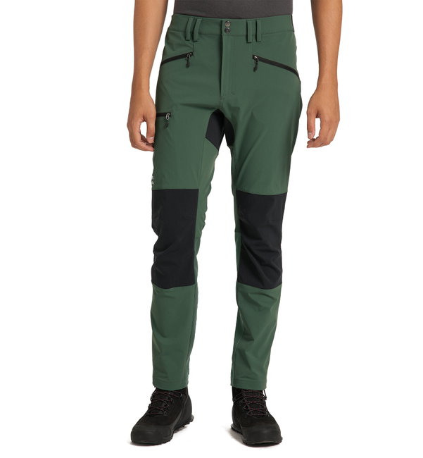 Haglofs - Pantaloni drumetie barbati Mid Slim Pant - verde/negru Fjell green/True black