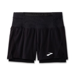 Pantaloni scurți alergare Brooks High Point 5" 2-in-1 Short 2.0 bărbați - negru