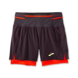 Pantaloni scurți alergare Brooks High Point 5" 2-in-1 Short 2.0 bărbați - gri