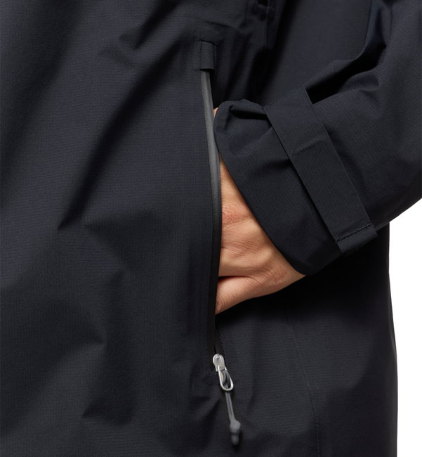 Jachetă impermeabilă Haglöfs L.I.M Airak GTX Jacket bărbați - negru True Black