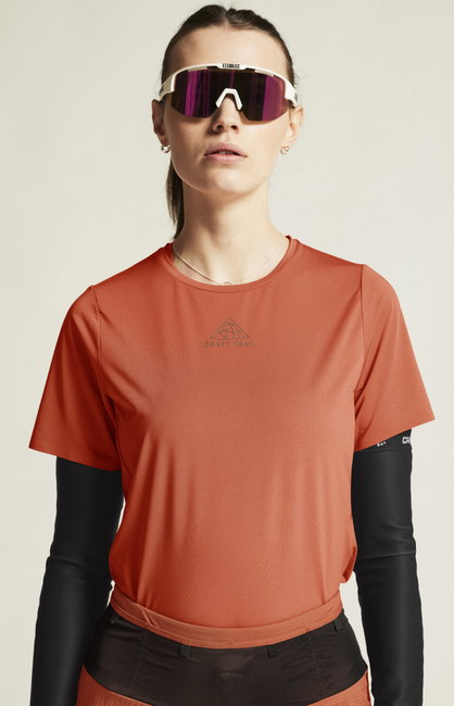 Tricou trail Craft Pro Trail SS Tee 2 W - roșu