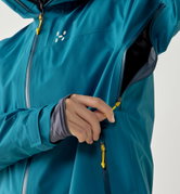 Jachetă impermeabilă Haglöfs L.I.M Airak GTX Jacket damă - albastru Deep Teal