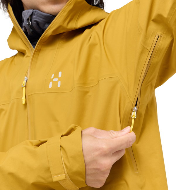 Jachetă impermeabilă Haglöfs L.I.M Airak GTX Jacket bărbați - galben Clay Yellow