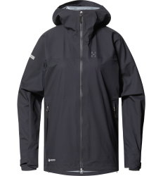Jachetă impermeabilă Haglöfs L.I.M Airak GTX Jacket damă - negru True Black