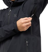 Jachetă impermeabilă Haglöfs L.I.M Airak GTX Jacket bărbați - negru True Black