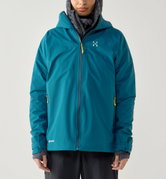 Jachetă impermeabilă Haglöfs L.I.M Airak GTX Jacket damă - albastru Deep Teal