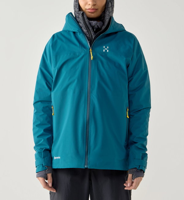 Jachetă impermeabilă Haglöfs L.I.M Airak GTX Jacket damă - albastru Deep Teal