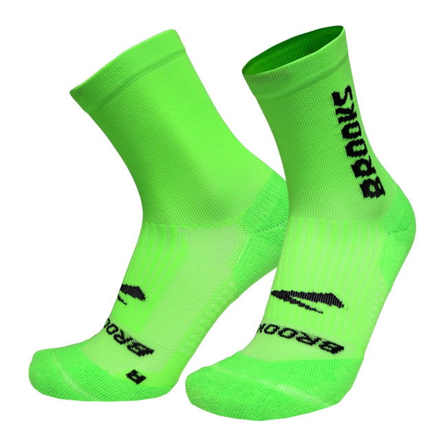 Șosete alergare Brooks Ghost Crew - verde