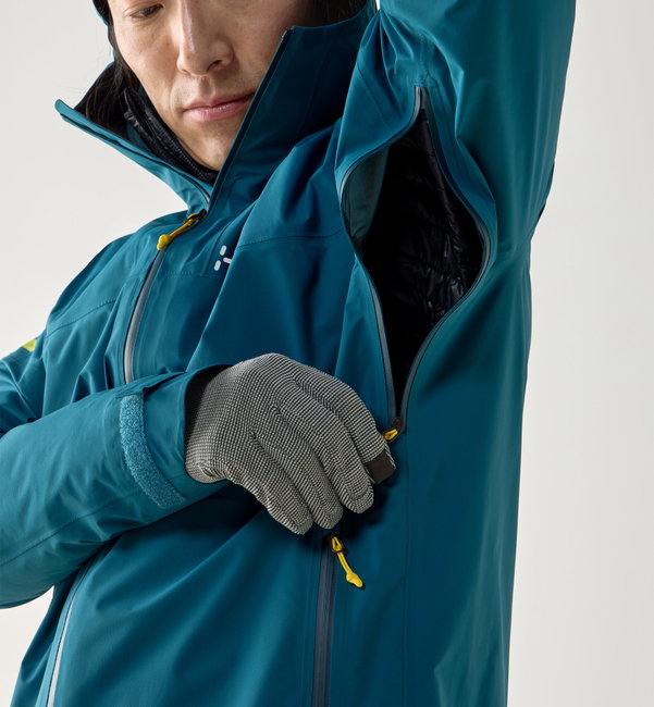 Jachetă impermeabilă Haglöfs L.I.M Airak GTX Jacket bărbați - albastru Deep Teal