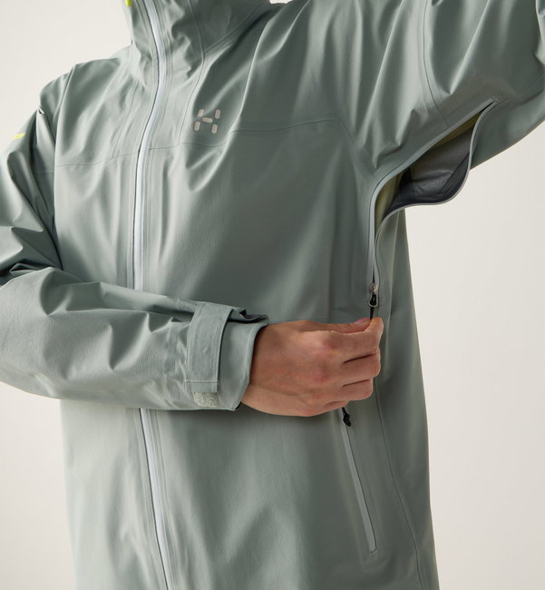 Jachetă impermeabilă Haglöfs L.I.M Airak GTX Jacket damă - verde Dew Green