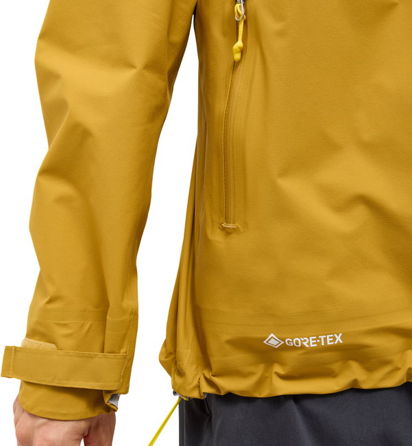 Jachetă impermeabilă Haglöfs L.I.M Airak GTX Jacket damă - galben Clay Yellow