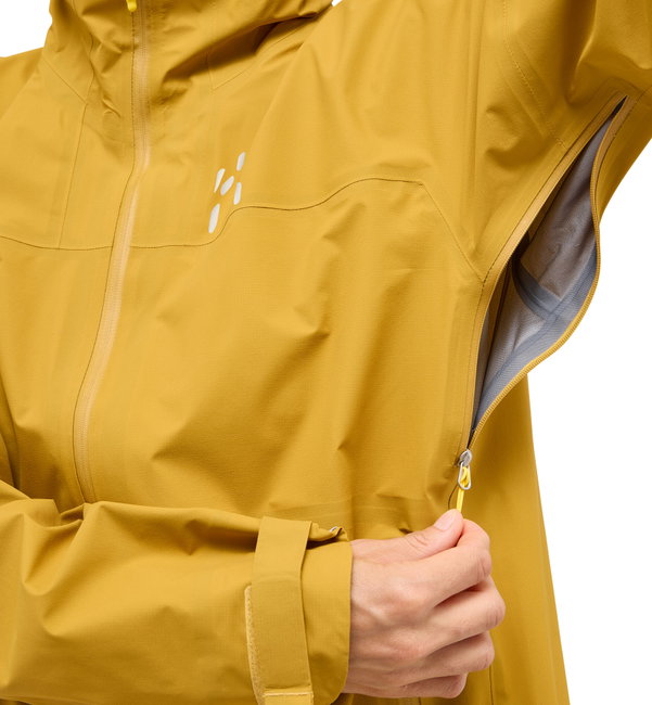Jachetă impermeabilă Haglöfs L.I.M Airak GTX Jacket damă - galben Clay Yellow