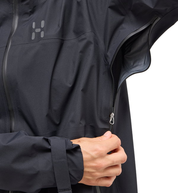 Jachetă impermeabilă Haglöfs L.I.M Airak GTX Jacket damă - negru True Black
