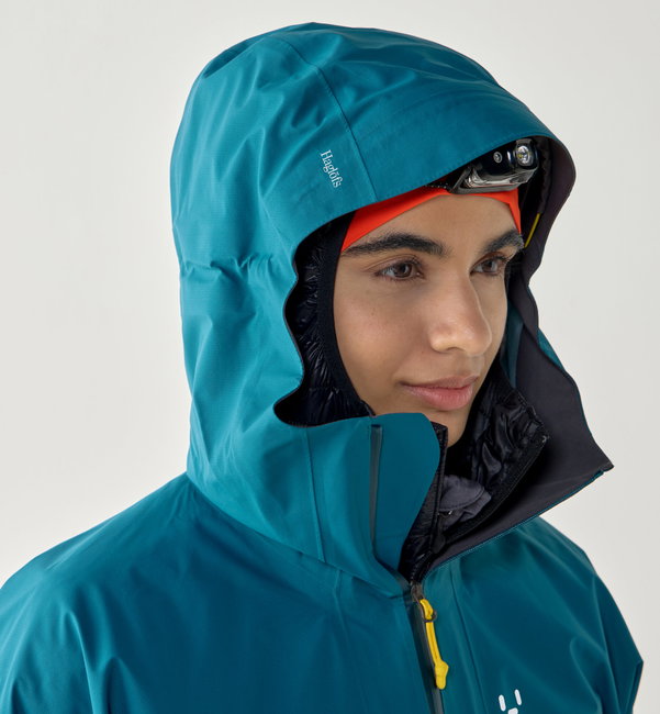 Jachetă impermeabilă Haglöfs L.I.M Airak GTX Jacket damă - albastru Deep Teal
