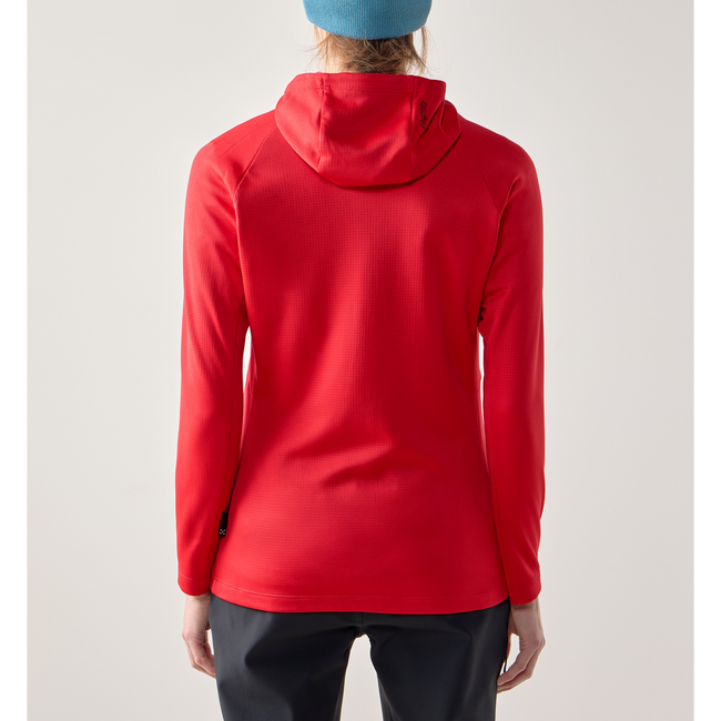 Hanorac Haglöfs Korp Mid Hood damă - roșu Bright Red