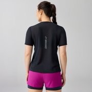 Tricou tehnic alergare Brooks High Point Short Sleeve 2.0 damă - negru
