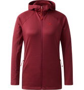 Hanorac Haglöfs Korp Mid Hood damă - roșu Carmine Red
