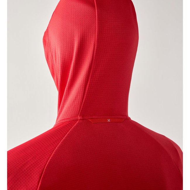 Hanorac Haglöfs Korp Mid Hood damă - roșu Bright Red