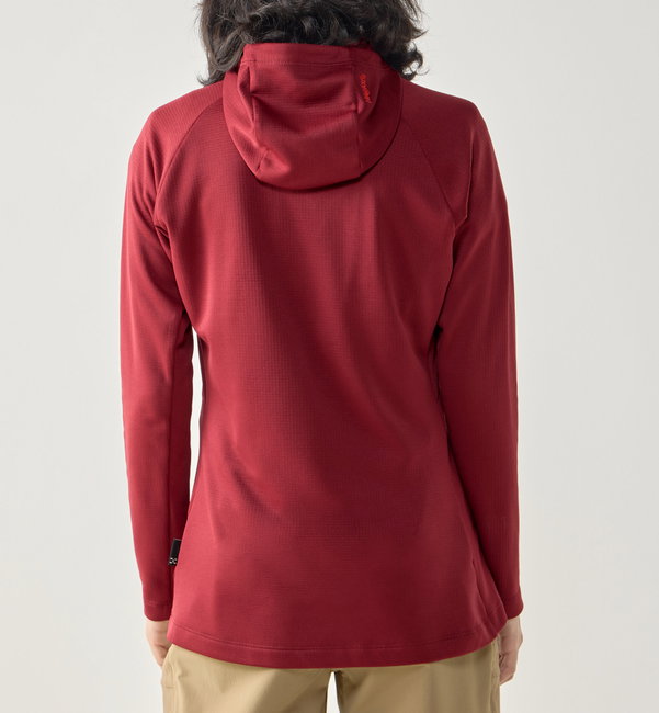Hanorac Haglöfs Korp Mid Hood damă - roșu Carmine Red