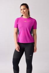 Tricou tehnic alergare Brooks High Point Short Sleeve 2.0 damă - mov