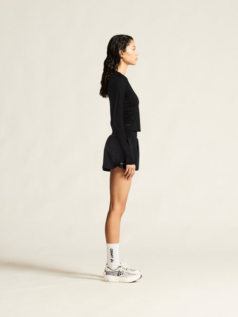 Bluză alergare Craft Hypervent Tight Longsleeve damă - negru