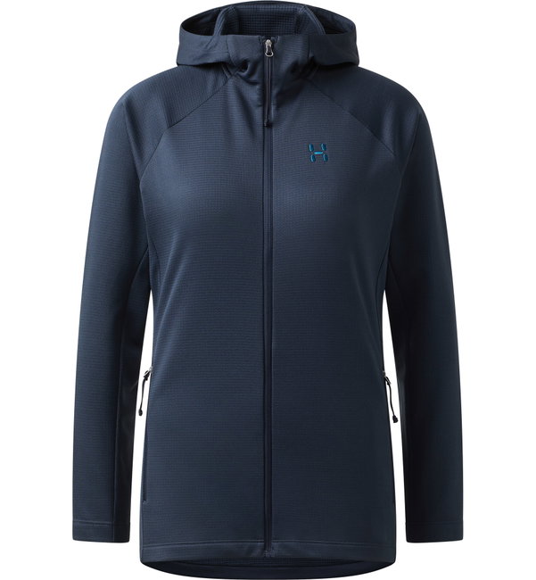 Hanorac Haglöfs Korp Mid Hood damă - albastru închis Tarn Blue