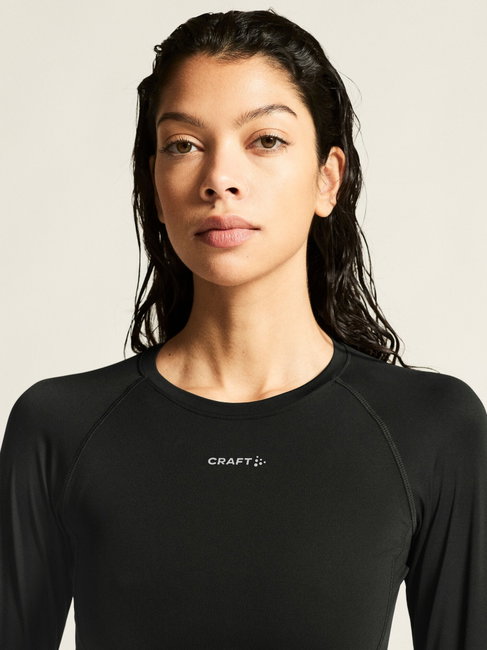 Bluză alergare Craft Hypervent Tight Longsleeve damă - negru
