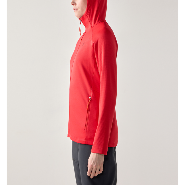 Hanorac Haglöfs Korp Mid Hood damă - roșu Bright Red