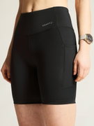 Pantaloni scurți alergare Craft Essence Short Tights 3 damă - negru