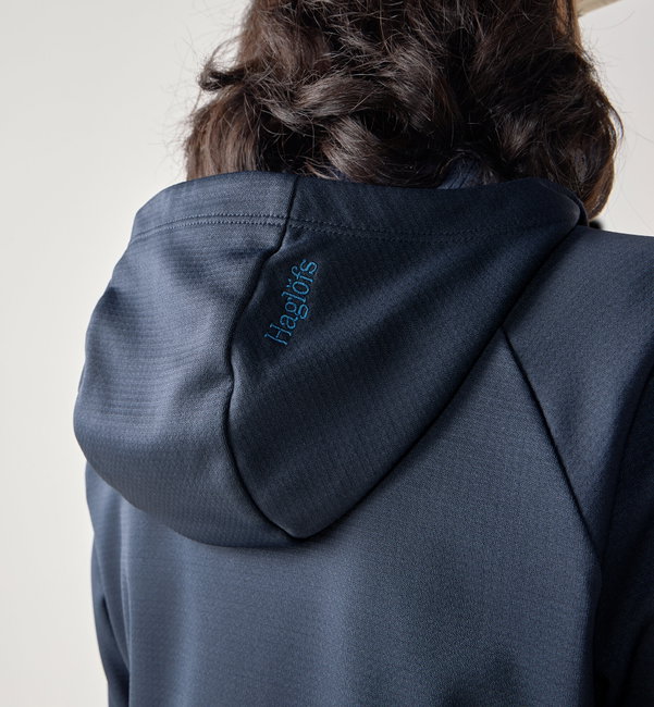 Hanorac Haglöfs Korp Mid Hood damă - albastru închis Tarn Blue