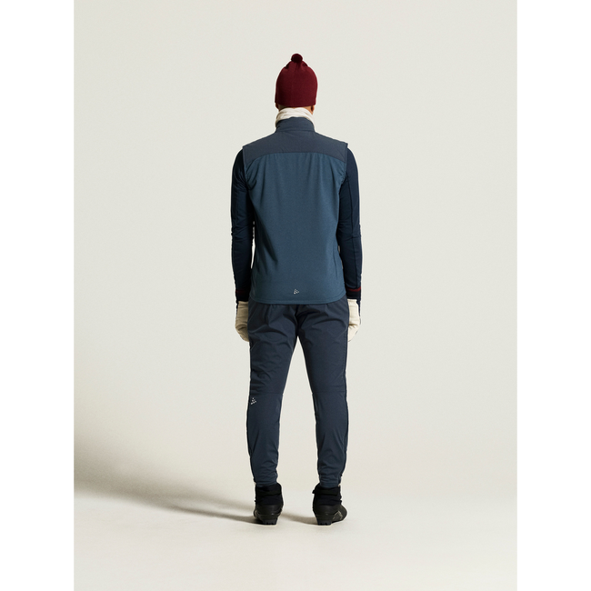 Craft PRO Nordic Race FZ Pants – Pantaloni de concurs schi fond cu fermoar întreg - albastru