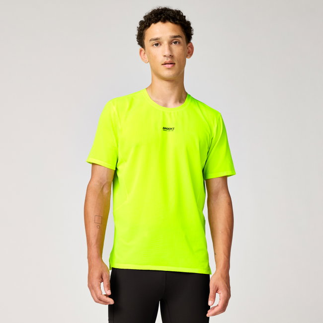 Tricou tehnic alergare Brooks High Point Short Sleeve 2.0 bărbați - Galben
