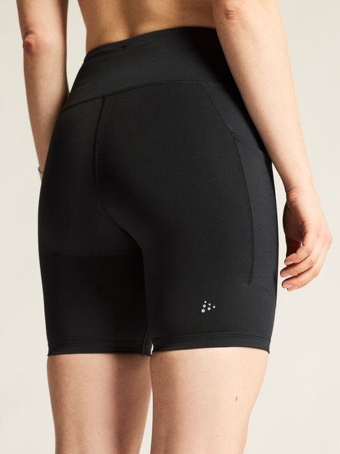 Pantaloni scurți alergare Craft Essence Short Tights 3 damă - negru