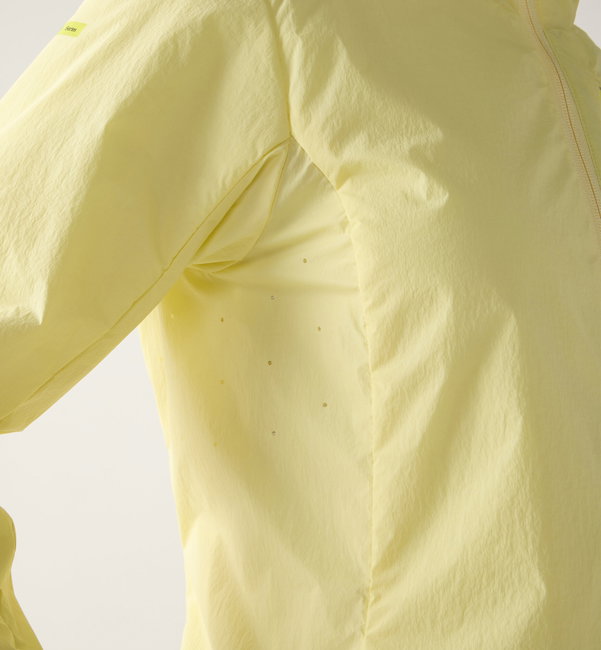 Jachetă izolată Haglöfs L.I.M Mimic Barrier Hood damă - galben Yellow Rise